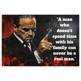 Immagine THE GODFATHER su tela | Citazione personalizzata PAPILORA